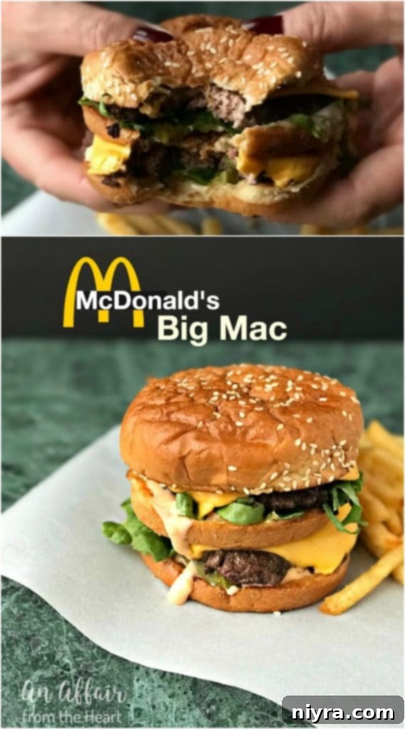 double image of Copy Cat McDonald's Big Mac