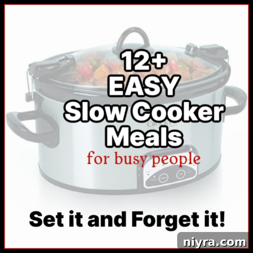 A vibrant collection of easy slow cooker recipes, perfect for busy weeknights and family meals.