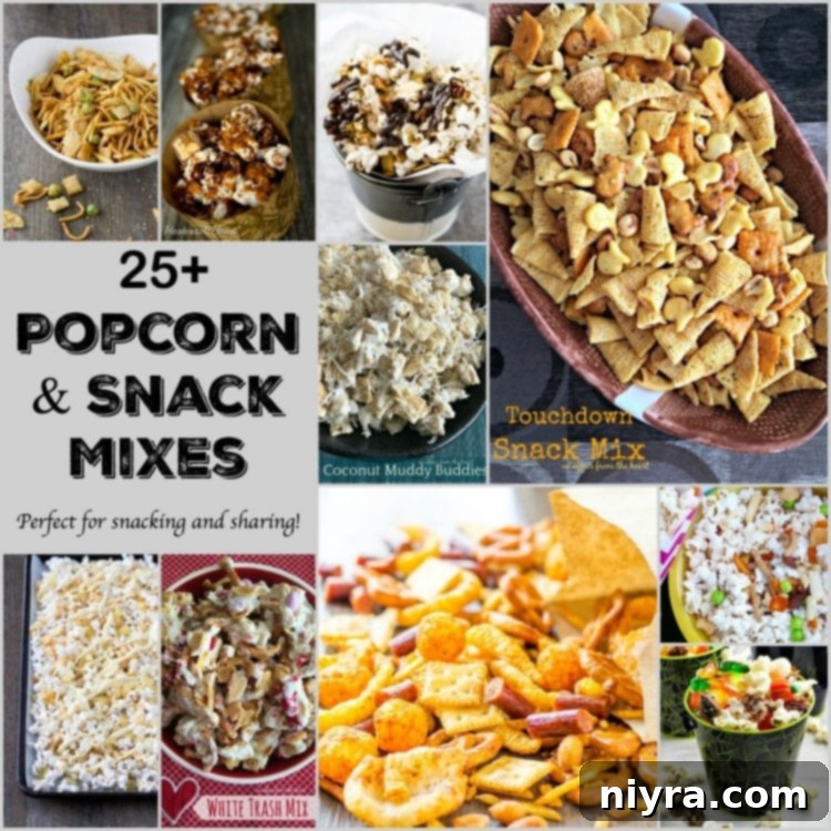 A Beautiful Assortment of Popcorn & Snack Mixes