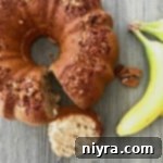 Close up of Banana Bread Coffee Cake