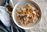 Slow Cooker Chicken and Sauerkraut Comfort Soup