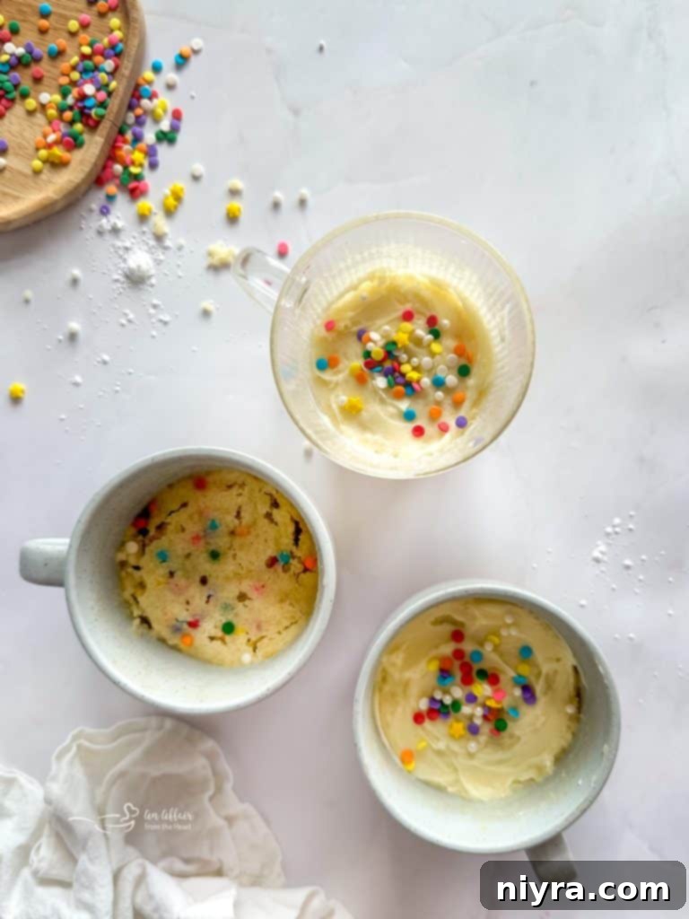 Microwave Sugar Cookie in a Mug
