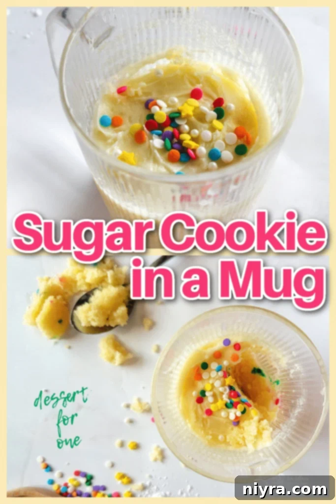 Enjoying Sugar Cookie in a Mug