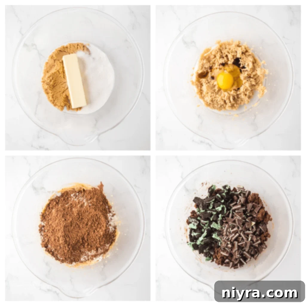 Preparing Chocolate Mint Oreo Cookies