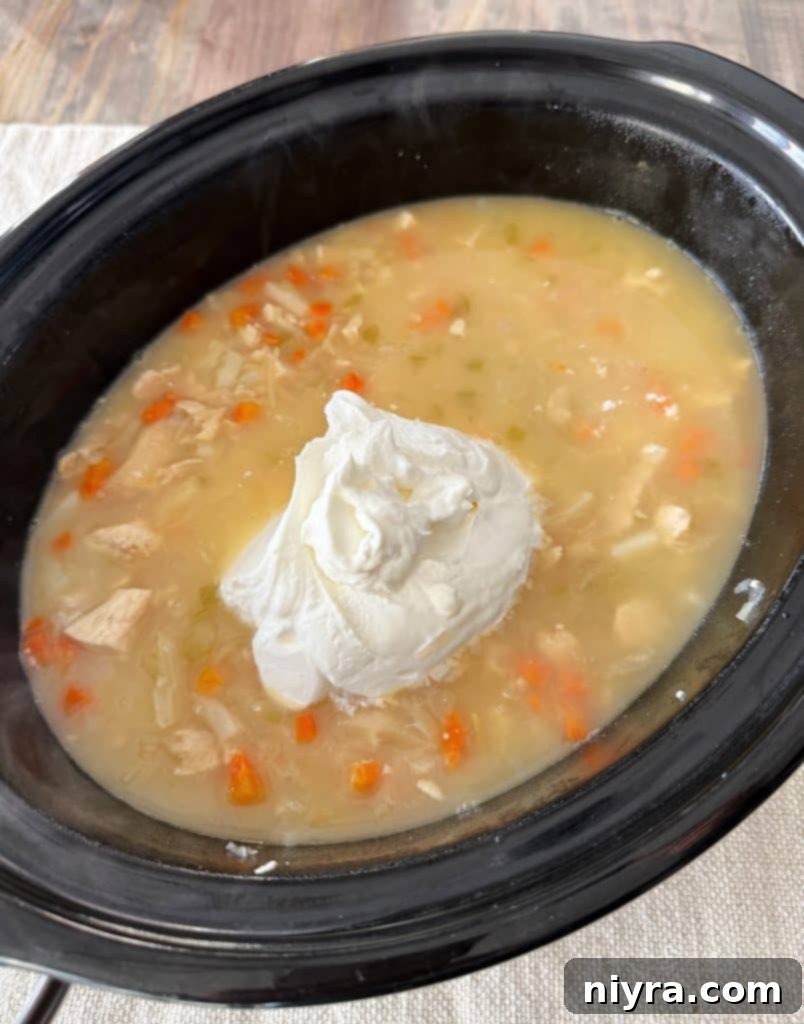 Slow Cooker Chicken and Sauerkraut Comfort Soup 12 Making the Roux on the Stovetop
