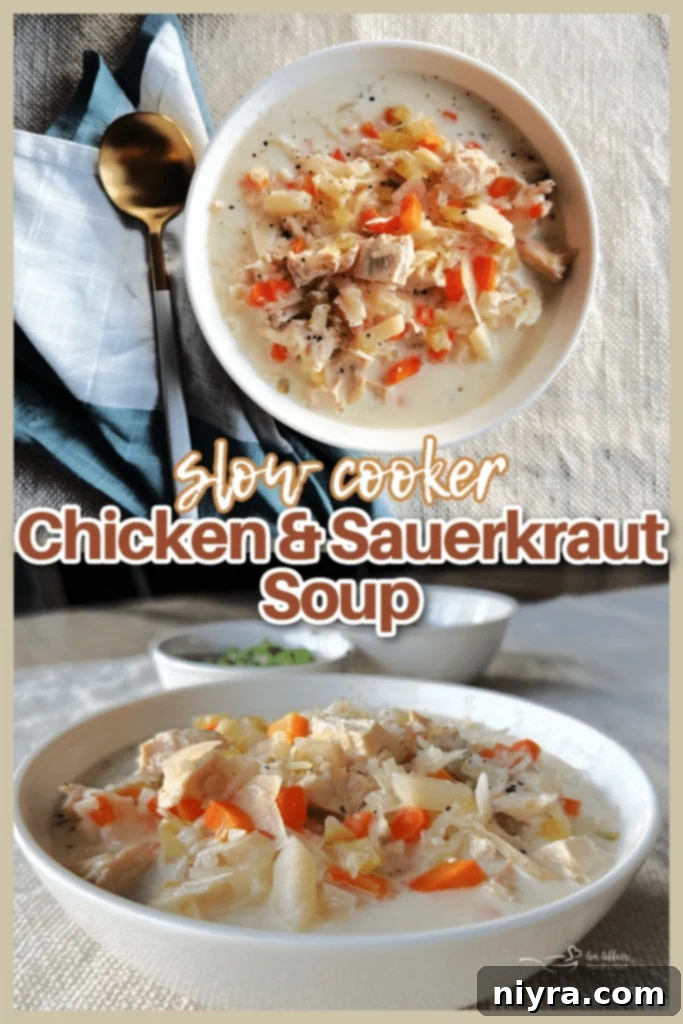 Slow Cooker Chicken and Sauerkraut Comfort Soup 14 Storing Slow Cooker Creamy Chicken and Sauerkraut Soup
