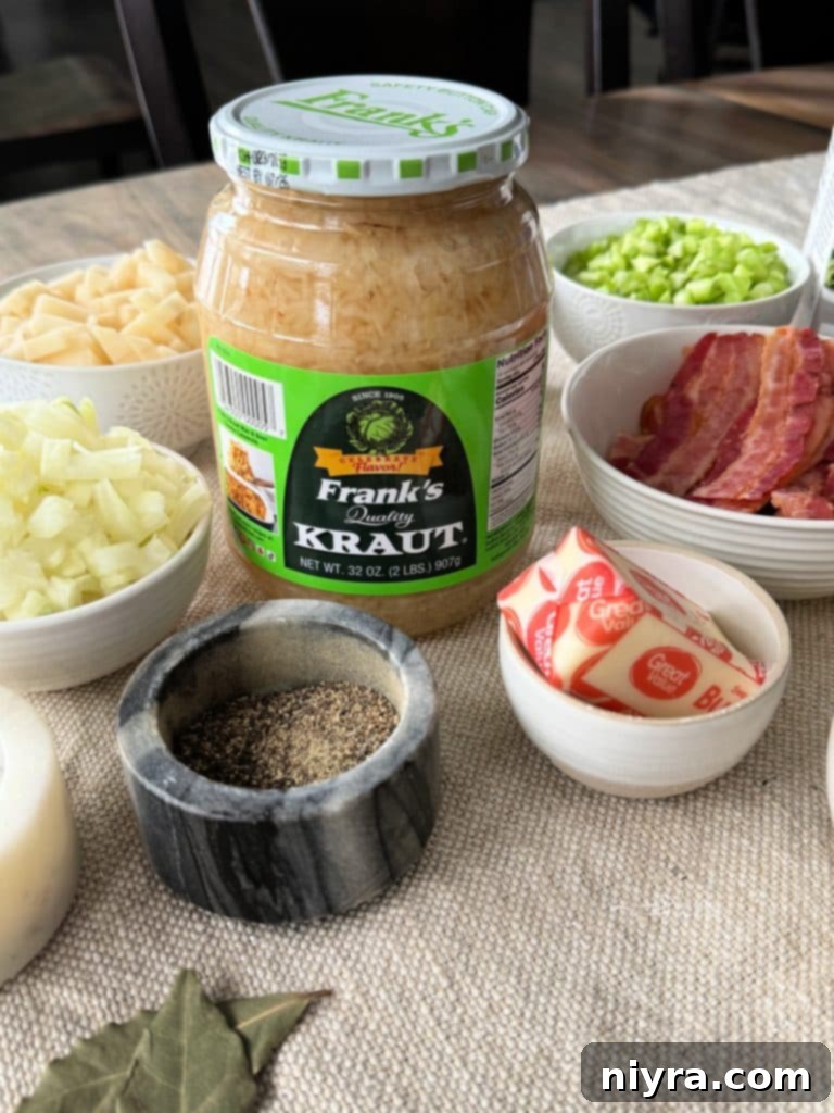 Slow Cooker Chicken and Sauerkraut Comfort Soup 5 Ingredients for Creamy Chicken and Sauerkraut Soup